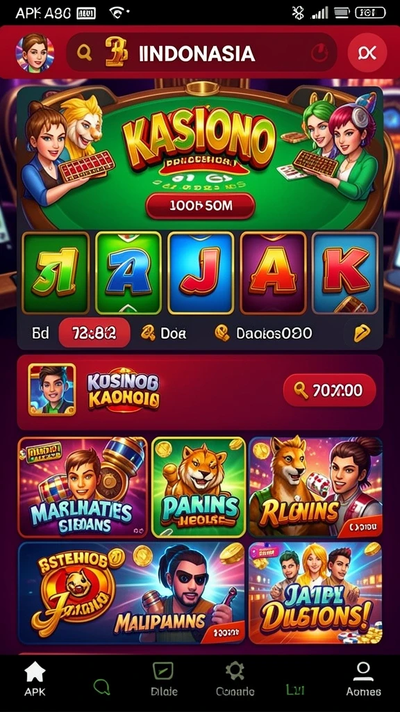 idrok - Menu pilihan karakter dengan desain yang unik.