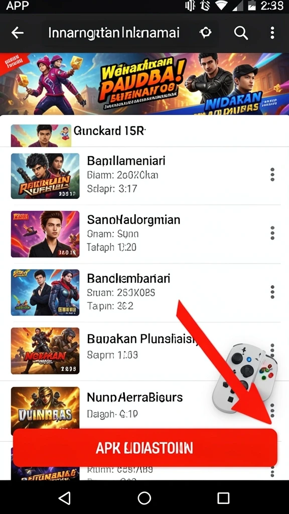 luckybest - Tampilan menu utama yang menarik dan mudah dipahami.