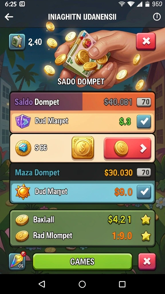 s80 - Tampilan menu utama yang menarik dan intuitif.
