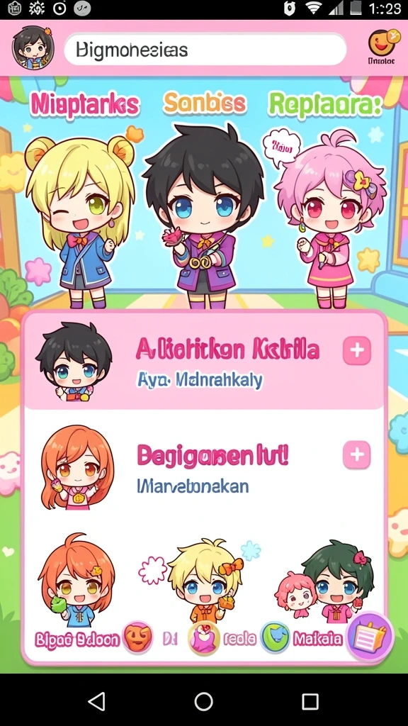 wg87 - Gambaran dunia yang luas dan penuh warna dalam game.